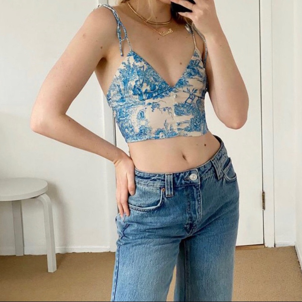 lolly satin tie-shoulder top! urban outfitters!